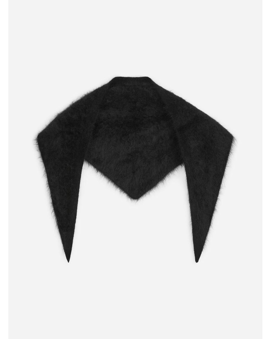 ARKET Black Cashmere Triangle Scarf