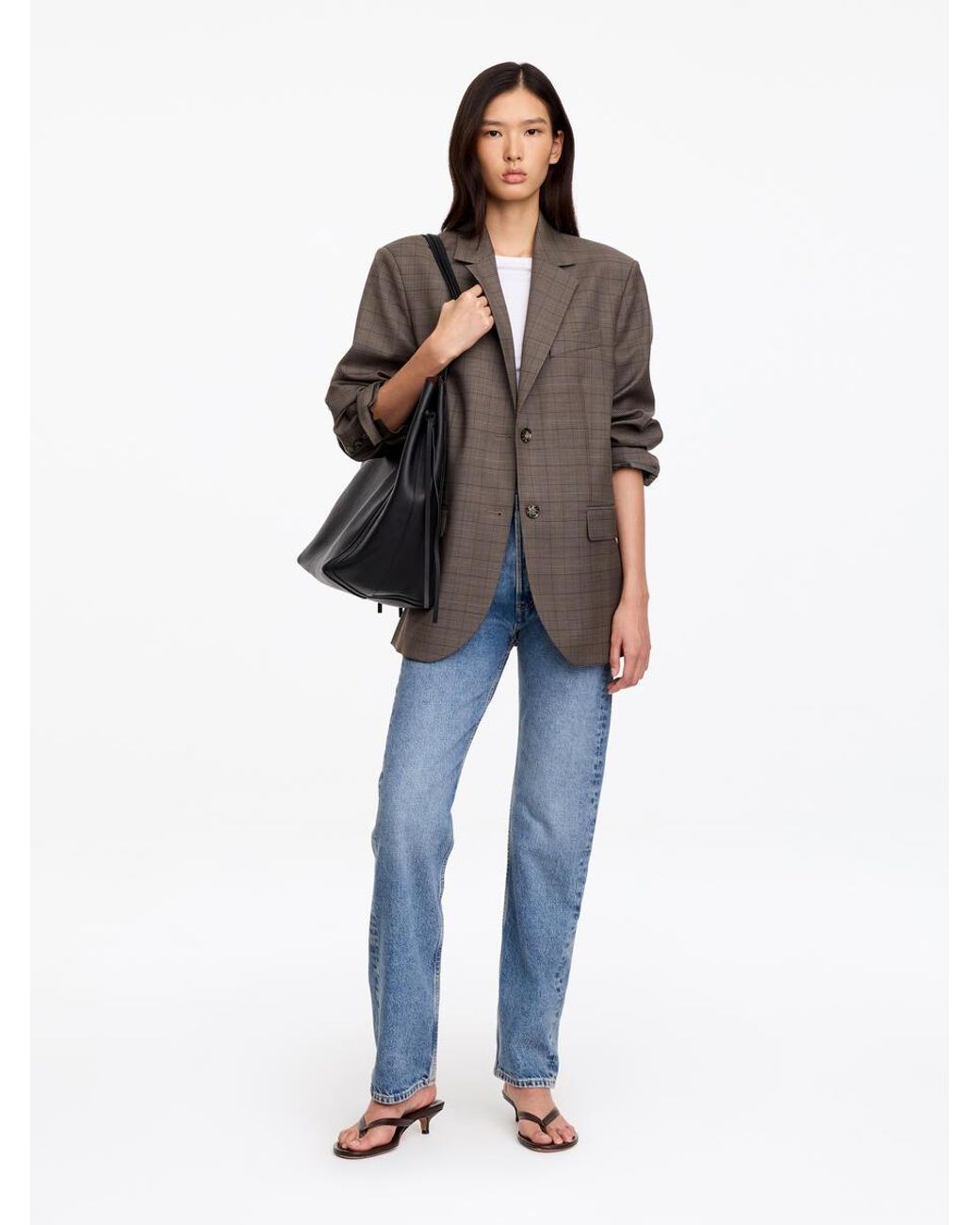 ARKET Blue Snow Straight Jeans