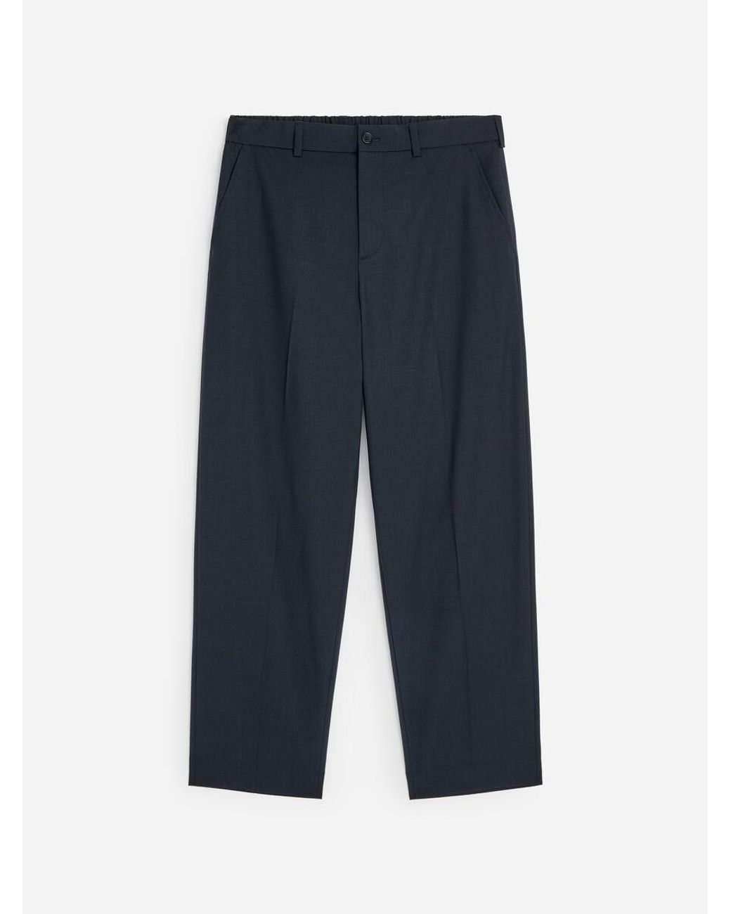 ARKET Blue Relaxed Lightweight Wool Trousers for men