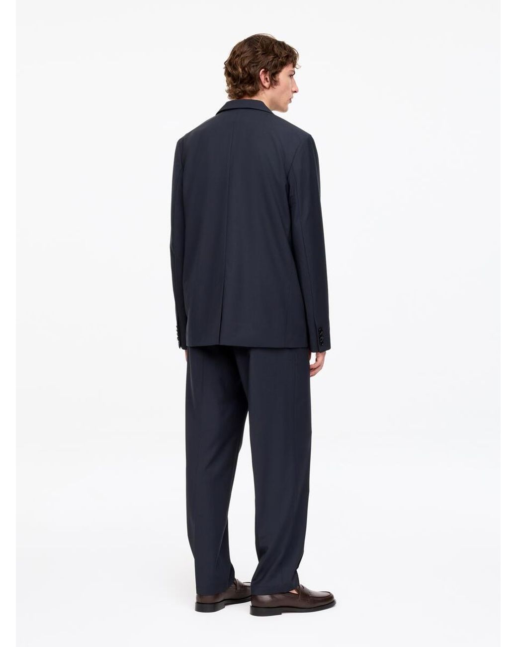 ARKET Blue Lightweight Wool Blazer for men