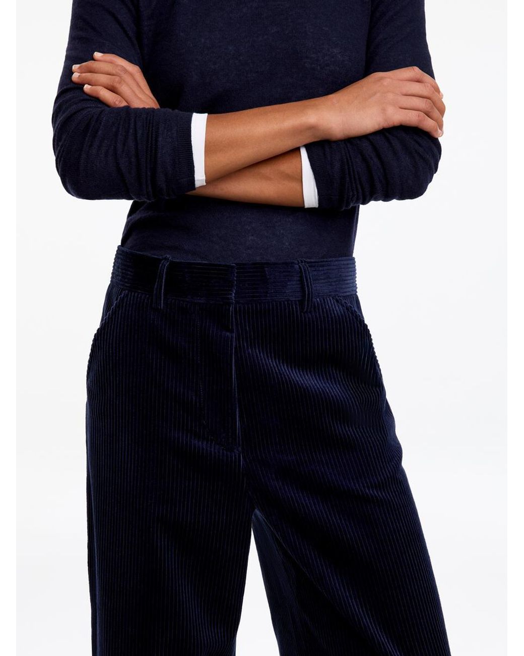 ARKET Blue Corduroy Trousers