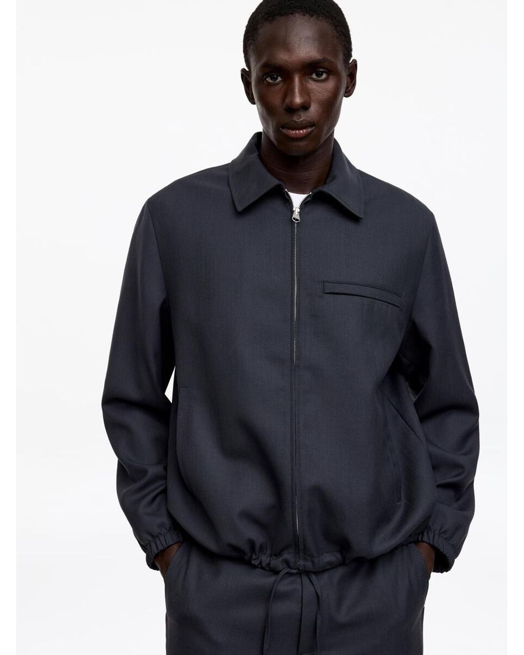 ARKET Blue Wool Blouson for men