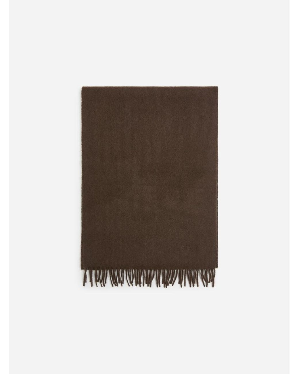 ARKET Brown Cashmere Scarf for men