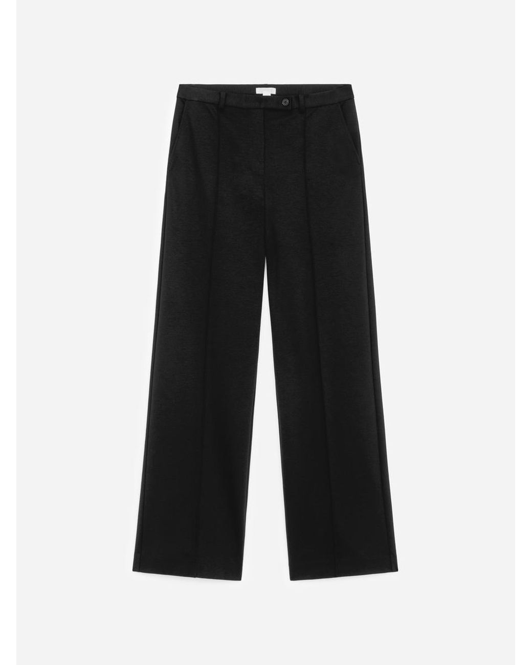 ARKET Black Pintuck Trousers