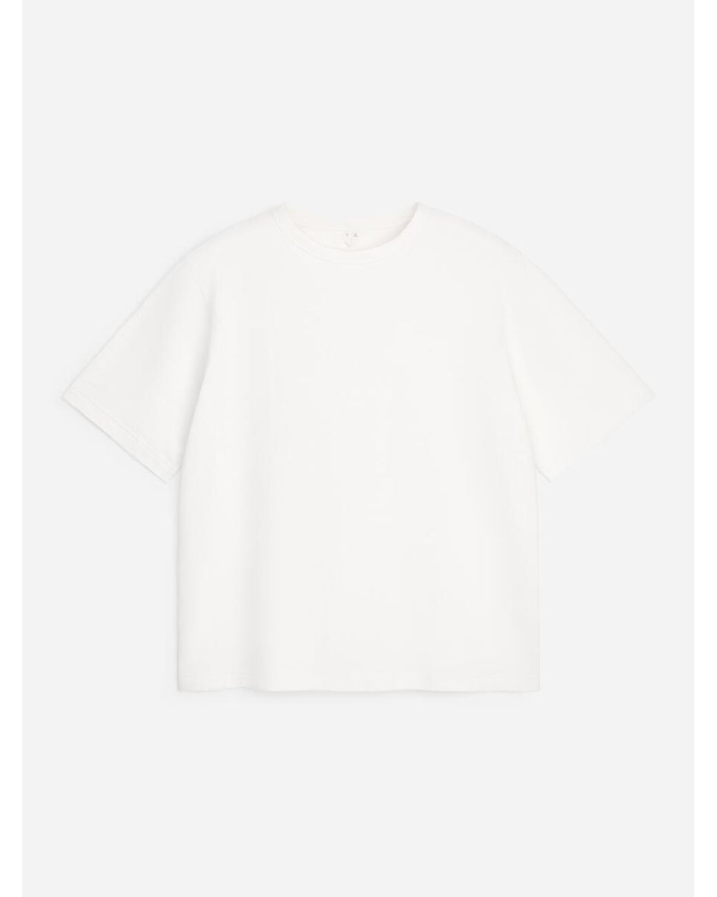 ARKET White Relaxed Bouclé T-Shirt for men