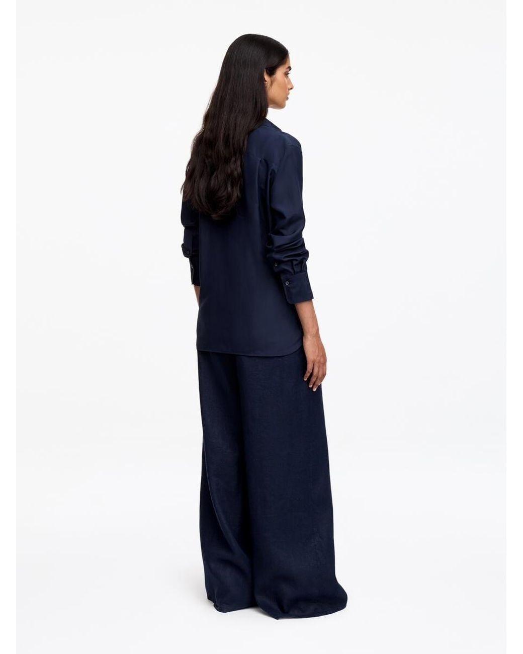 ARKET Blue Silk Shirt