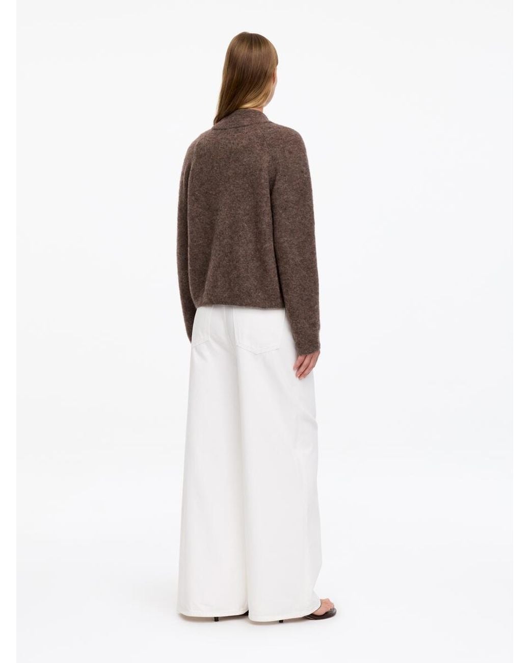 ARKET Brown Alpaca-Wool Blend Cardigan