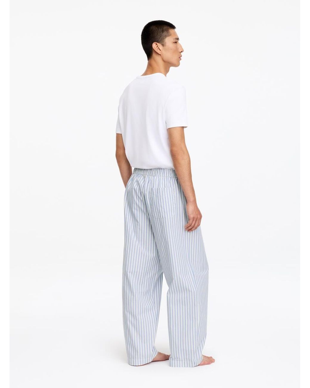 ARKET Blue Striped Pyjama Trousers for men