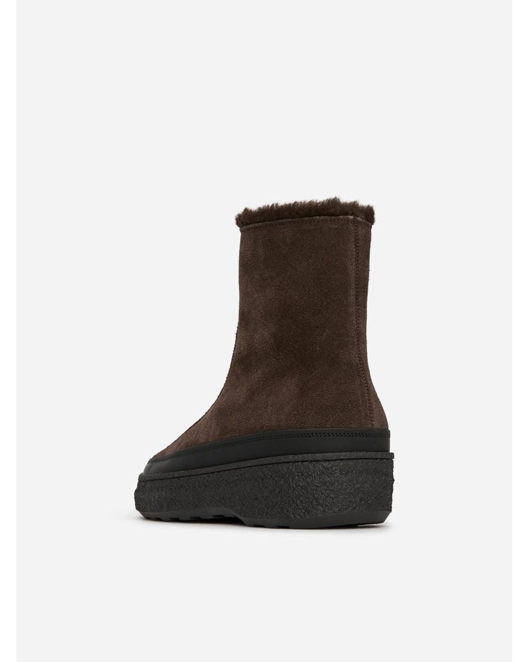 ARKET Brown Chunky Suede Boots