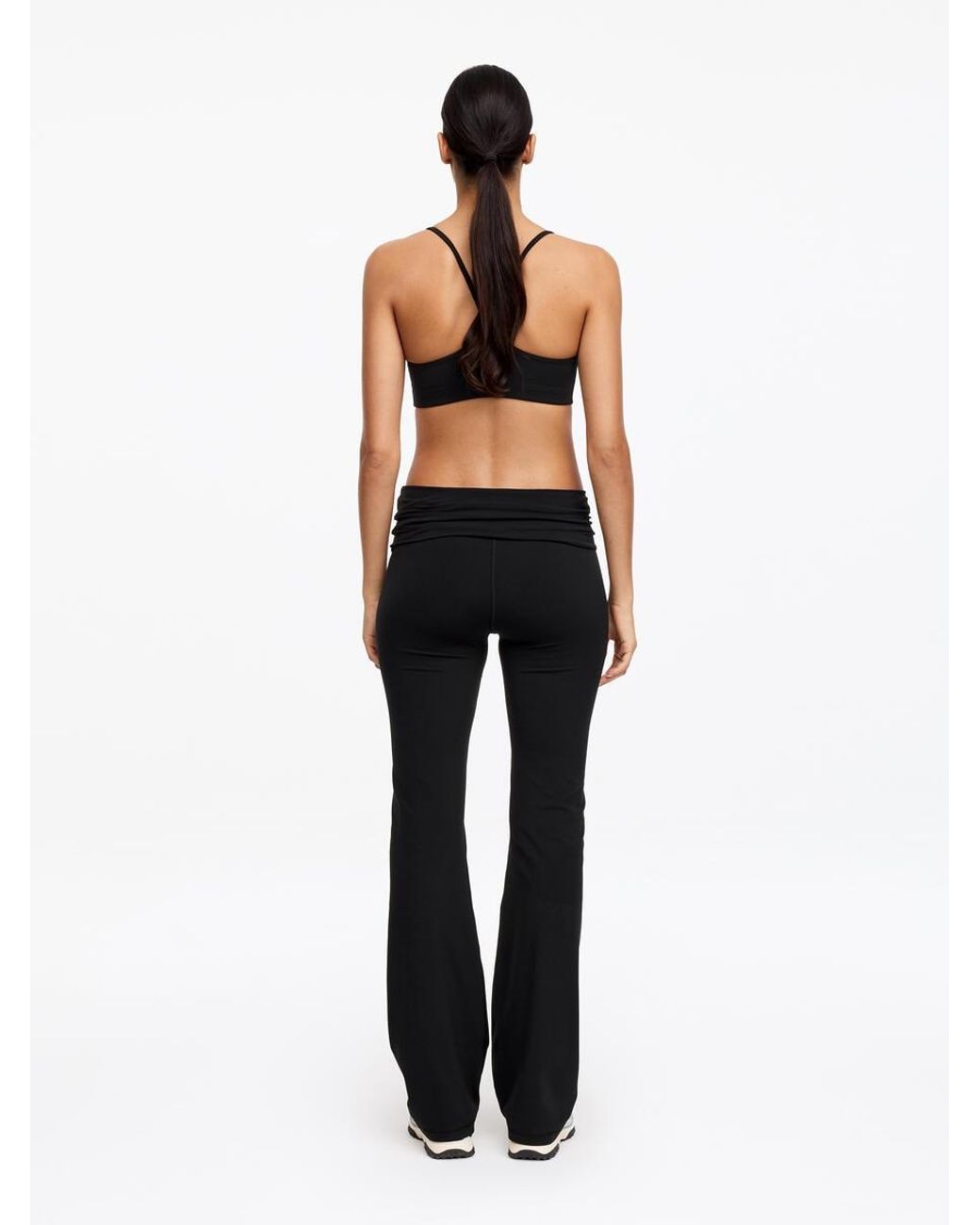 ARKET Black Flared Leggings