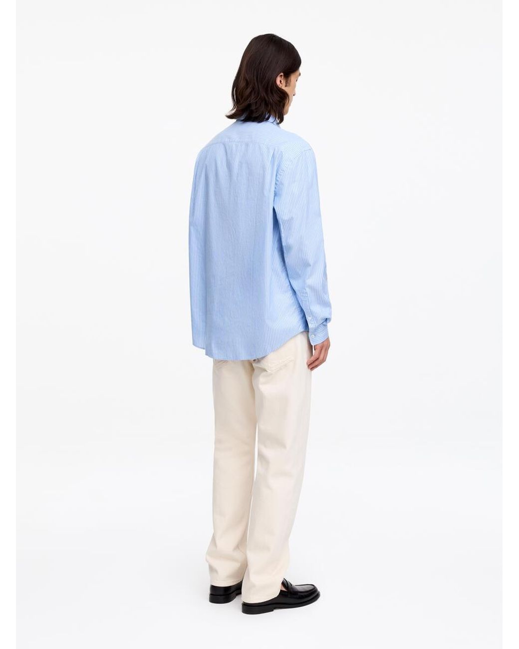 ARKET Blue Relaxed Poplin Shirt for men