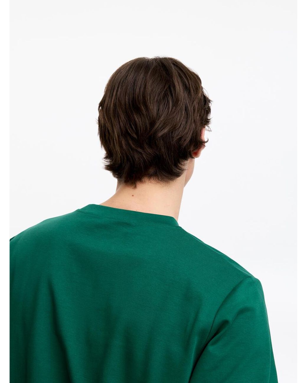 ARKET Green Boxy Interlock T-Shirt for men