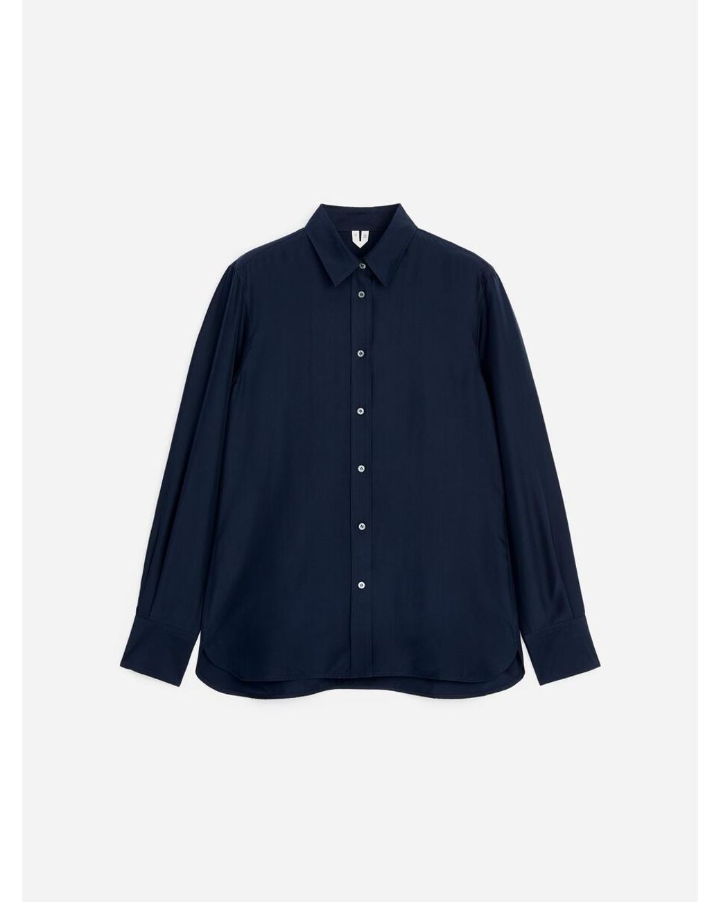 ARKET Blue Silk Shirt