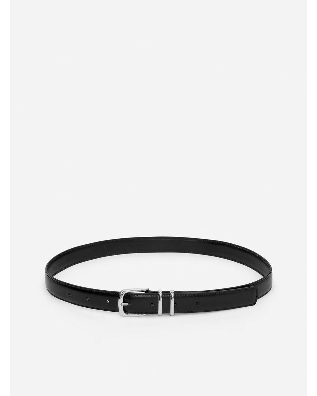 ARKET Black Leather Belt