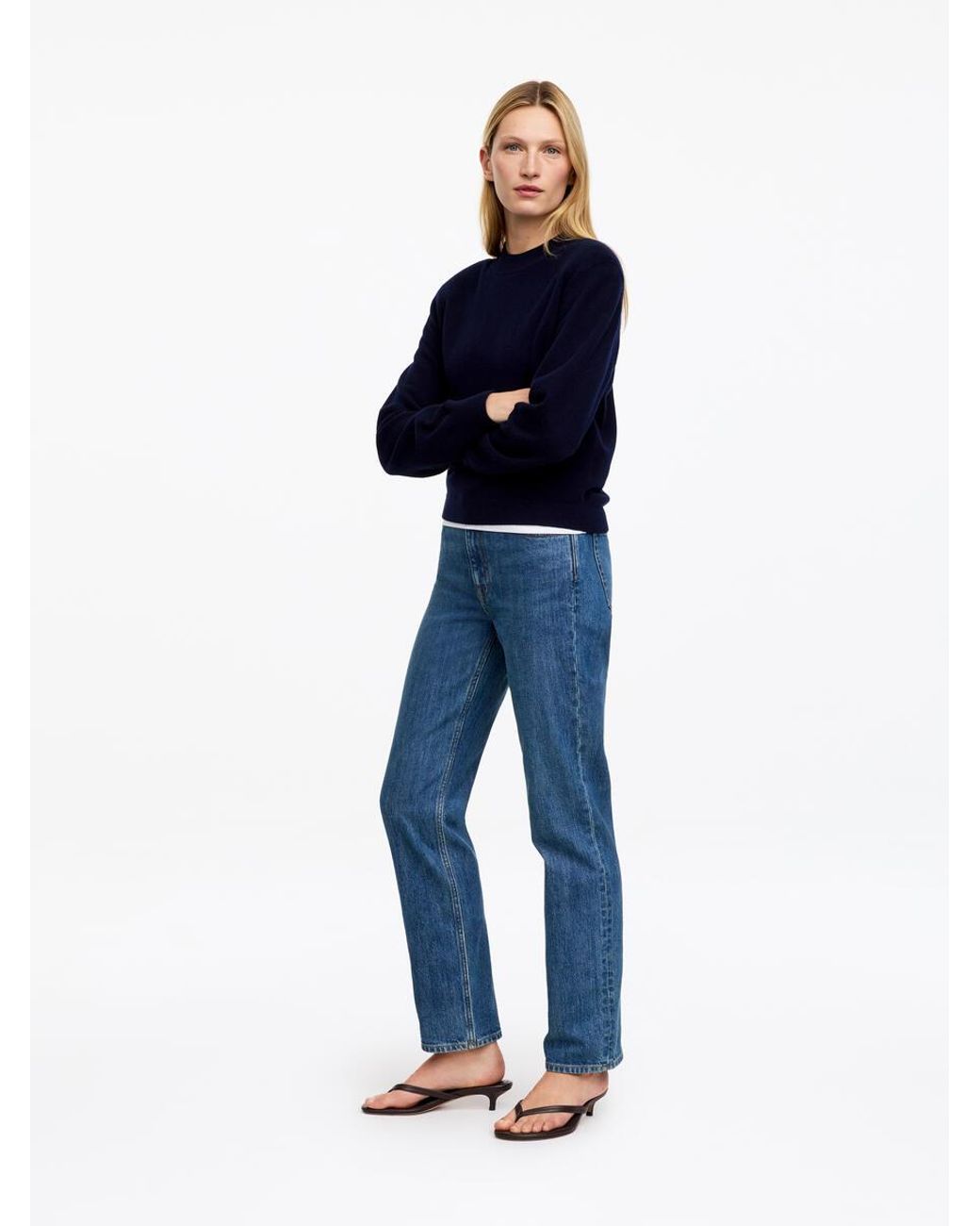 ARKET Blue Jade Long Slim Jeans
