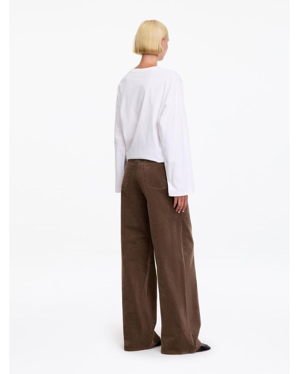 ARKET White Corduroy Trousers