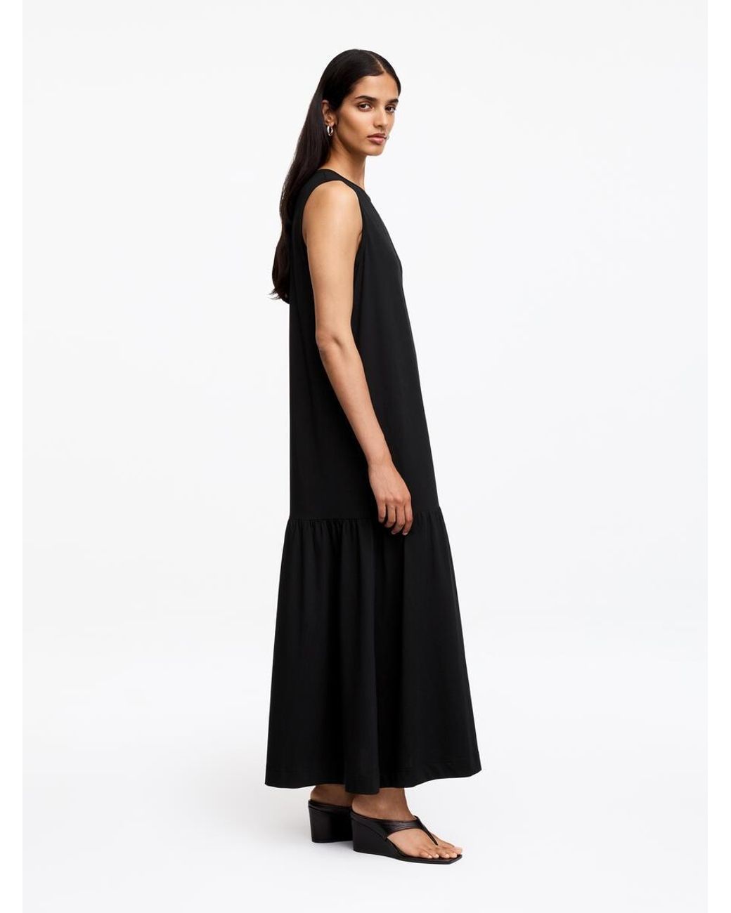 ARKET White Sleeveless Midi Dress