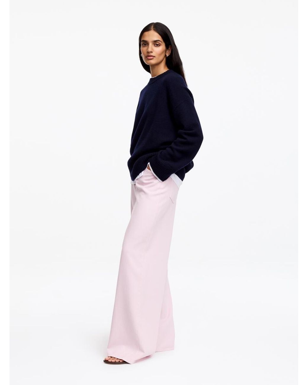 ARKET Blue Wide Trousers