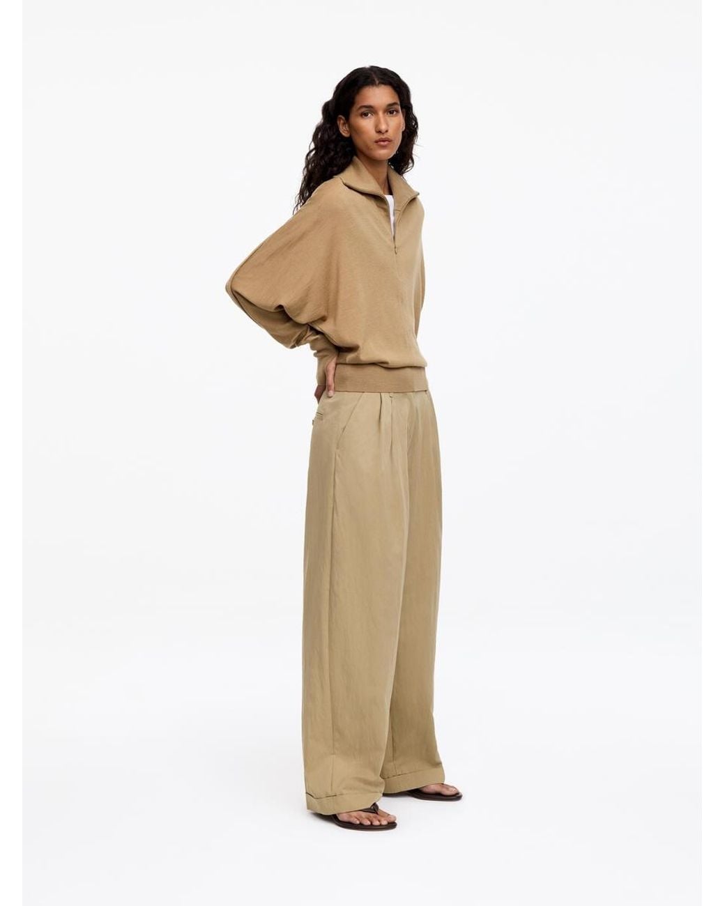 ARKET Natural Relaxed Chino Trousers