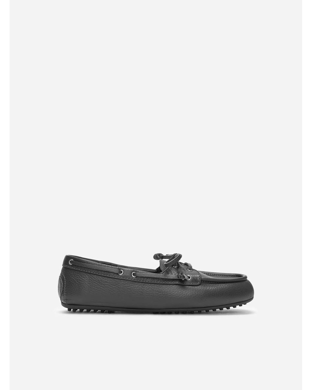 ARKET White Leather Boat Shoes