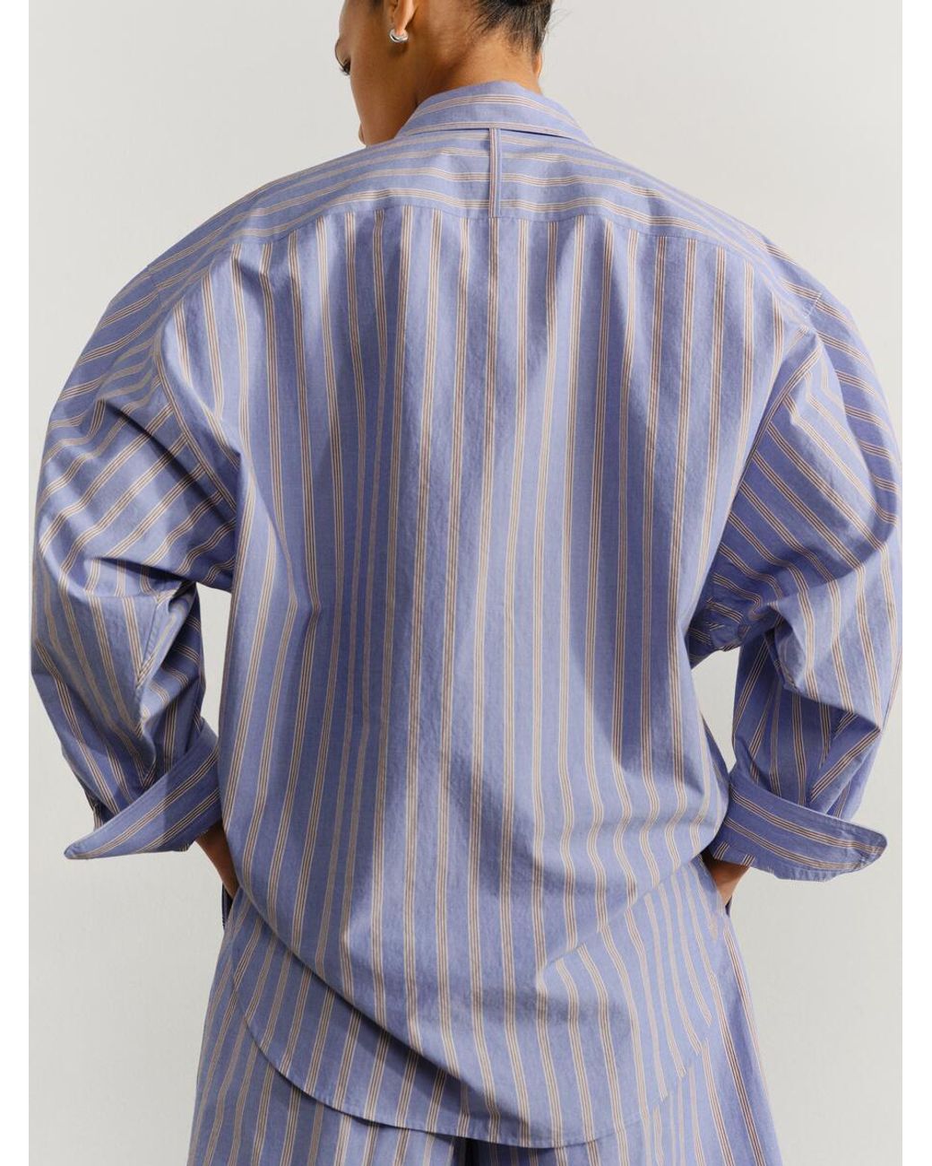 ARKET Purple Oversized Batwing Shirt