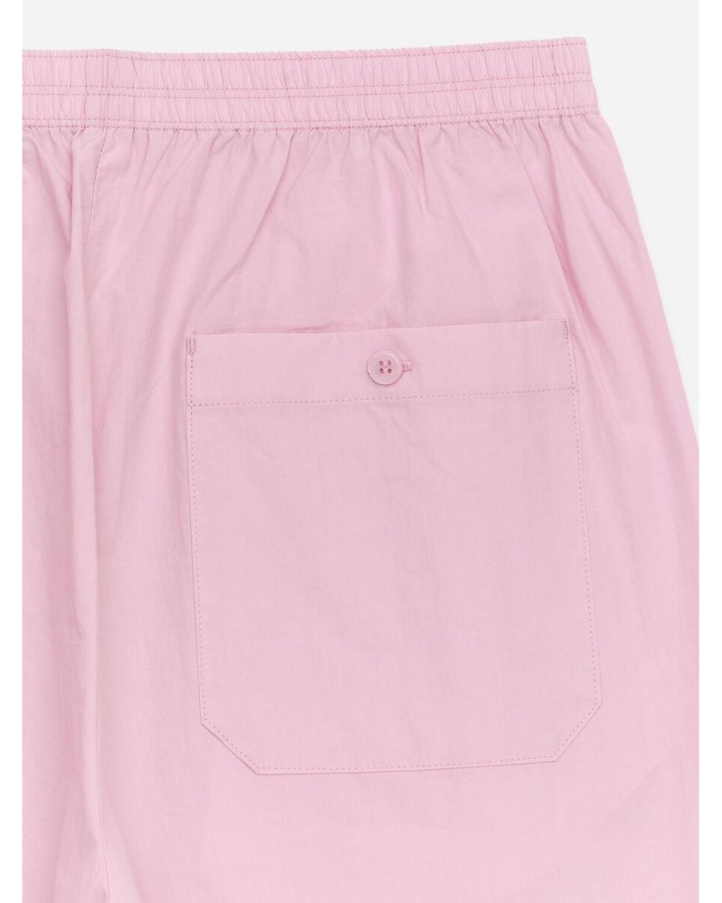 ARKET Pink Relaxed Cotton Trousers