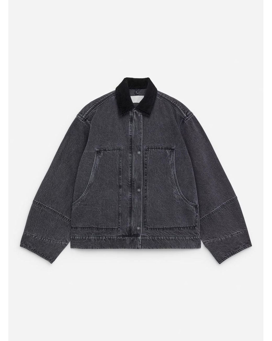 ARKET Black Cotton Canvas Jacket