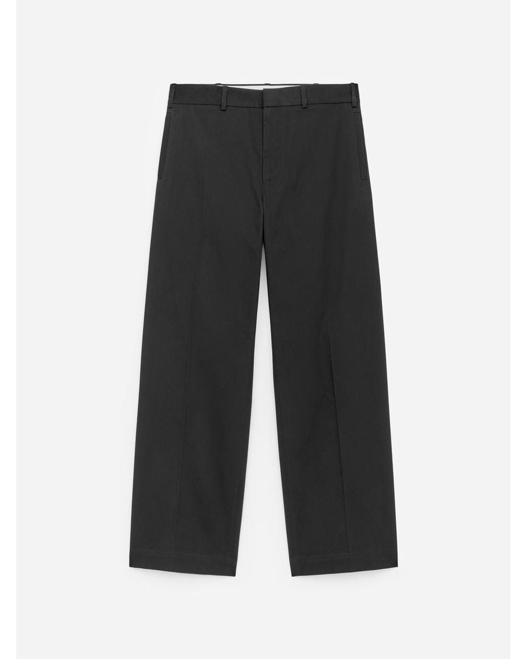 ARKET Blue Relaxed Cotton Twill Trousers for men