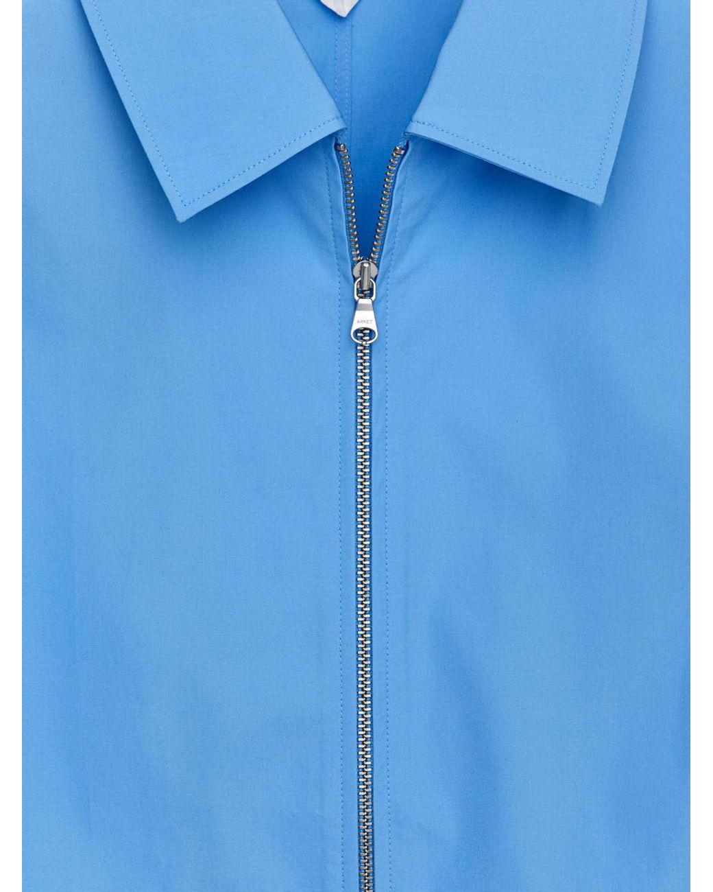 ARKET Blue Zip Shirt