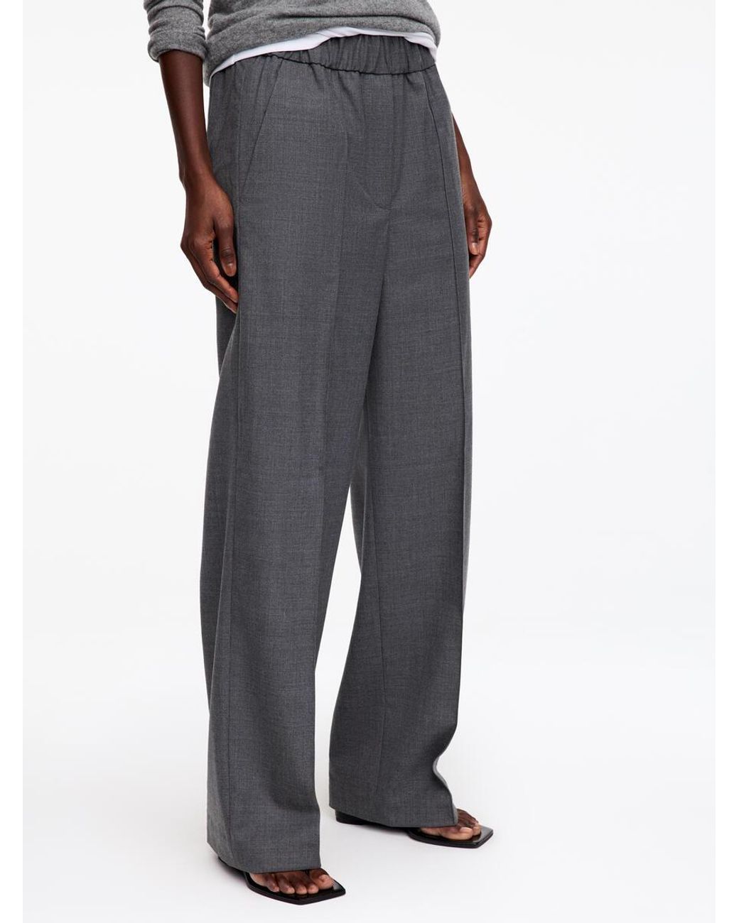 ARKET Elastic Waist Tailored Trousers