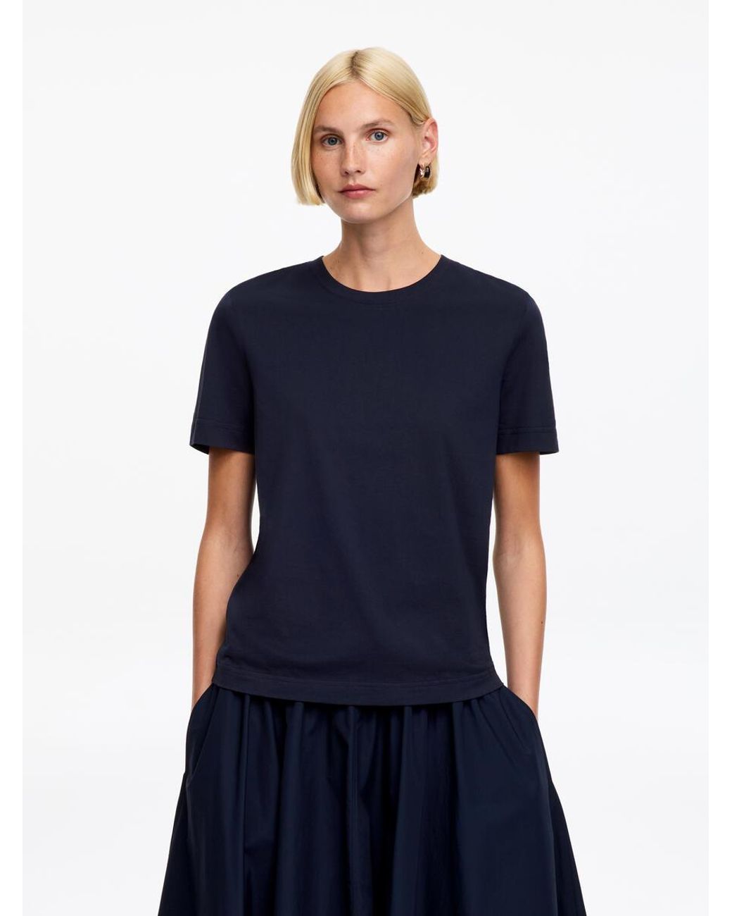 ARKET Blue Signature Short-Sleeve T-Shirt