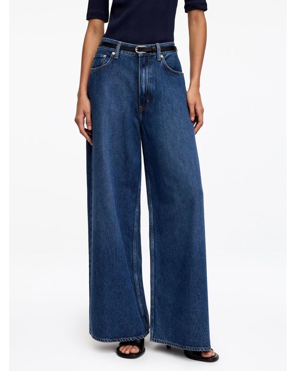 ARKET Blue Cedar Oversized Wide Jeans