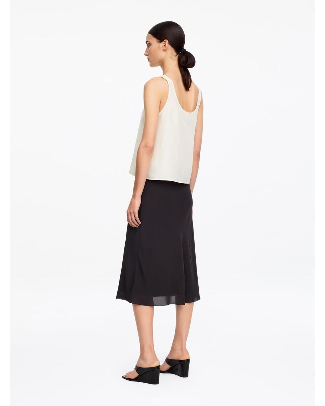 ARKET White Silk Tank Top