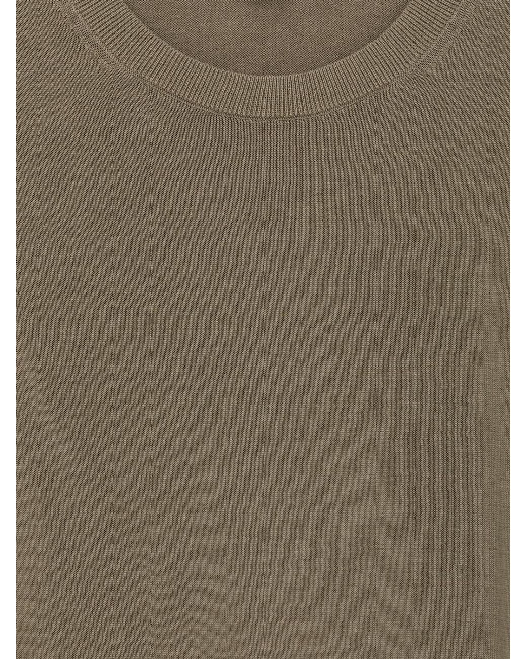 ARKET Gray Fine-Knit Cotton T-Shirt for men