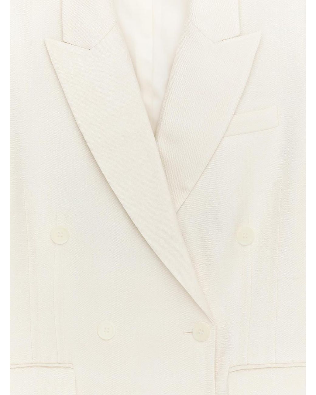 ARKET White Double-Breasted Blazer