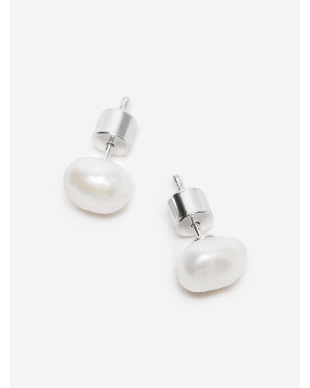 ARKET Brown Pearl Stud Earrings