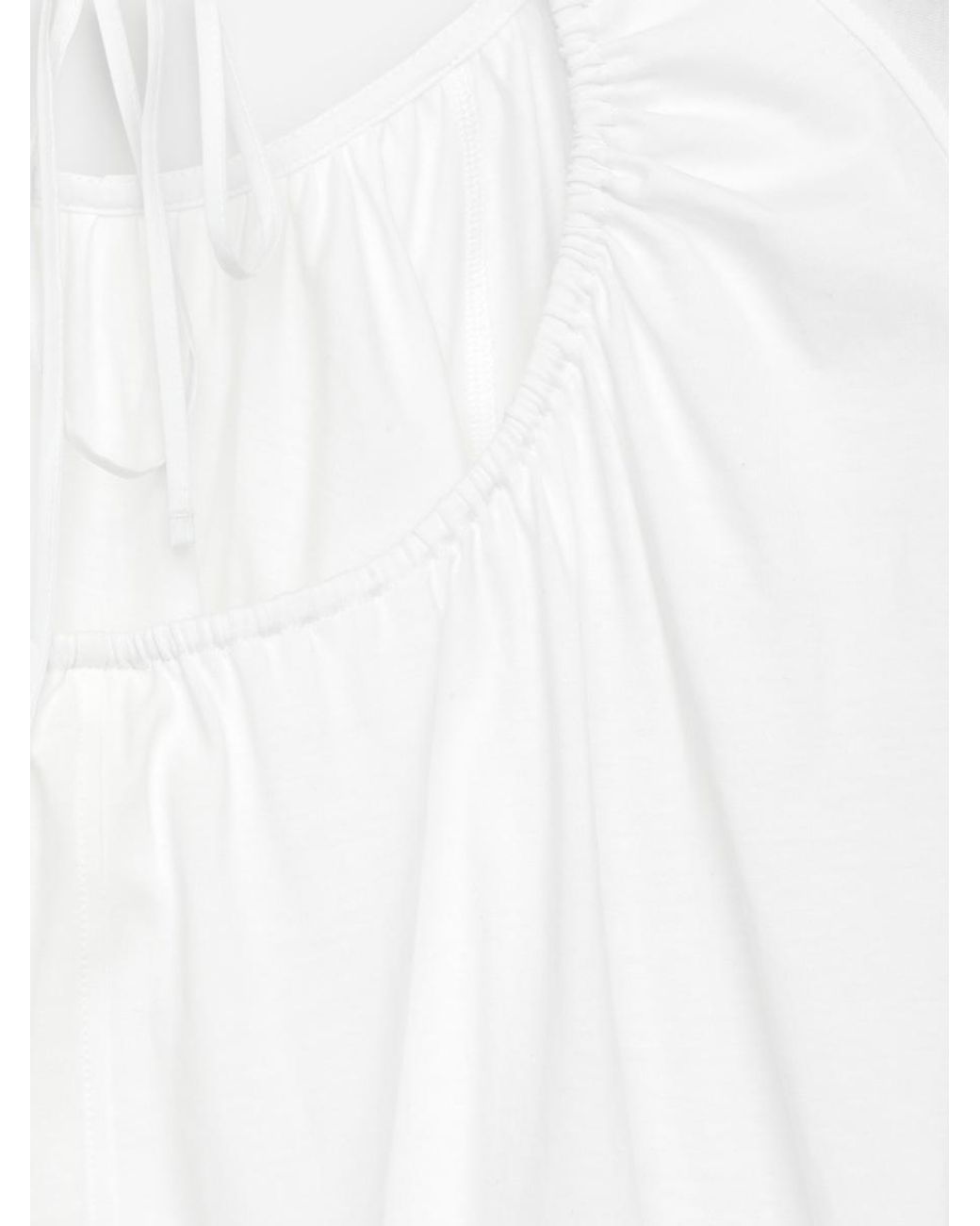 ARKET White Open-Back T-Shirt