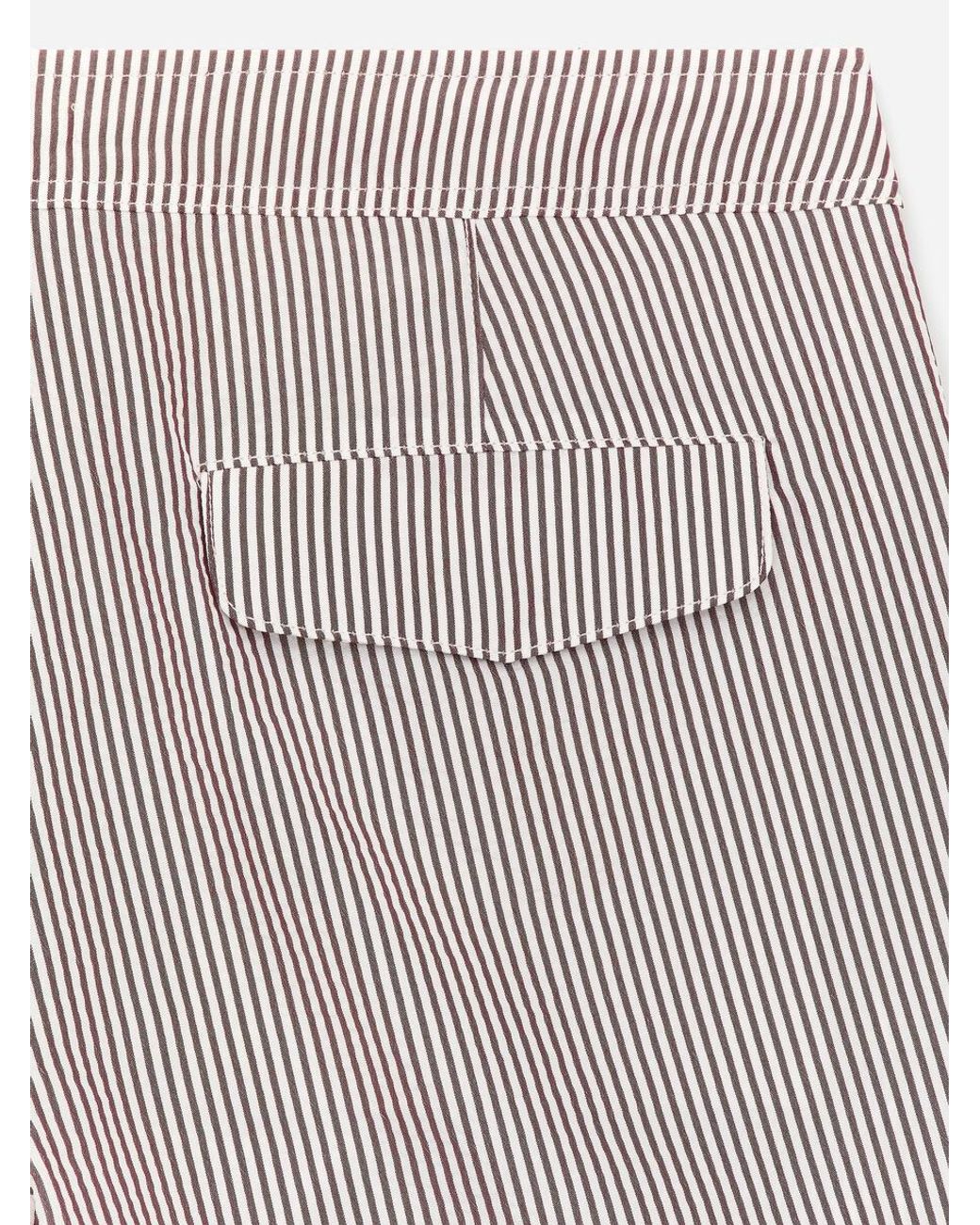 ARKET White Seersucker Swim Shorts for men