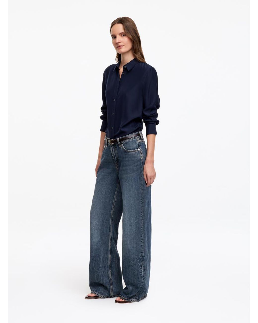 ARKET Blue Elm Low Flared Jeans