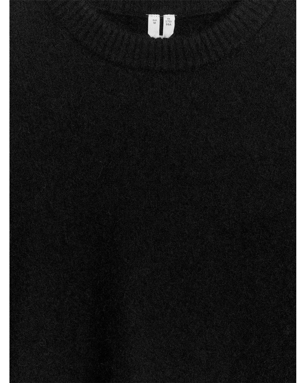 ARKET Black Alpaca-Wool Blend Jumper