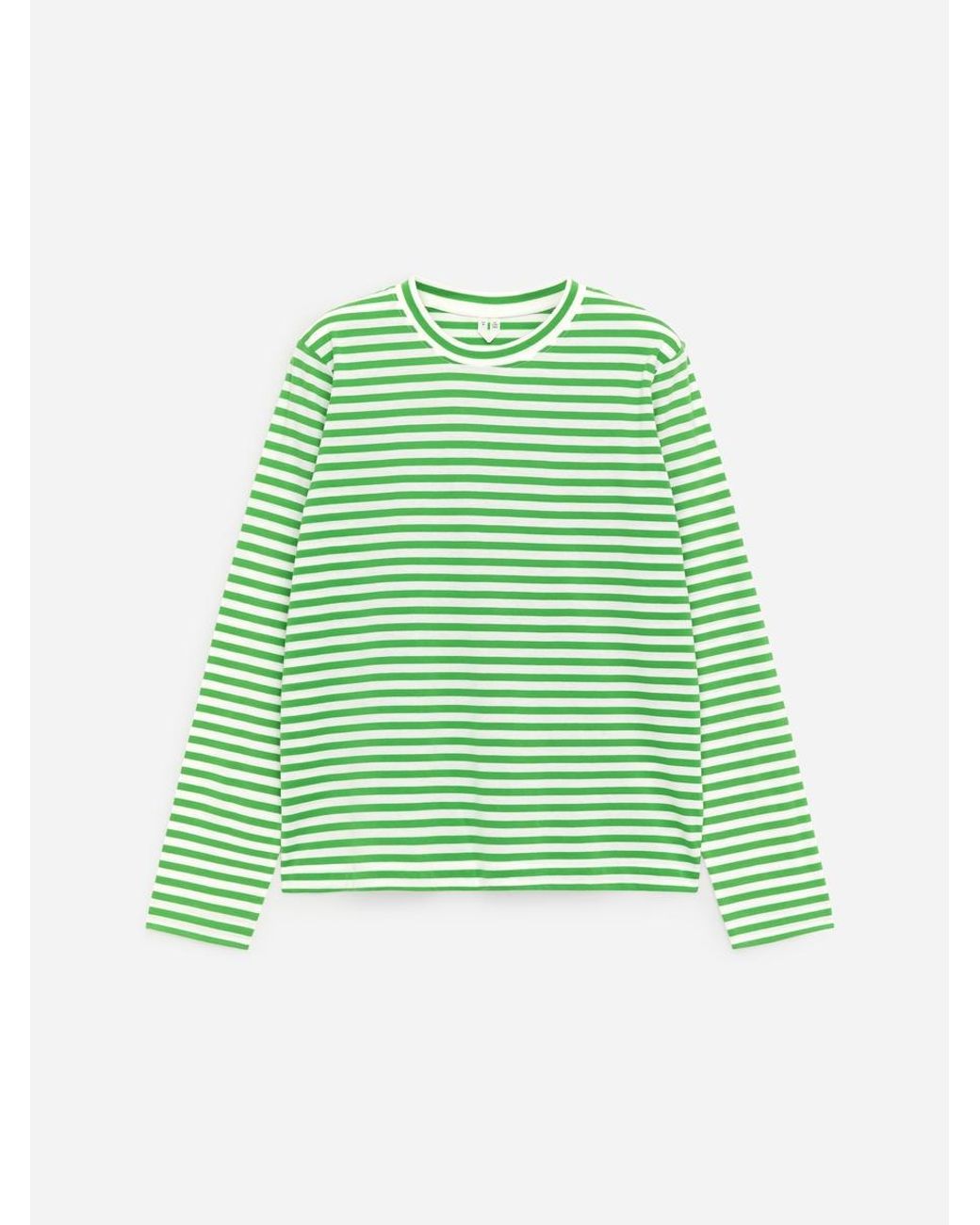 ARKET Green Signature Long-Sleeve T-Shirt