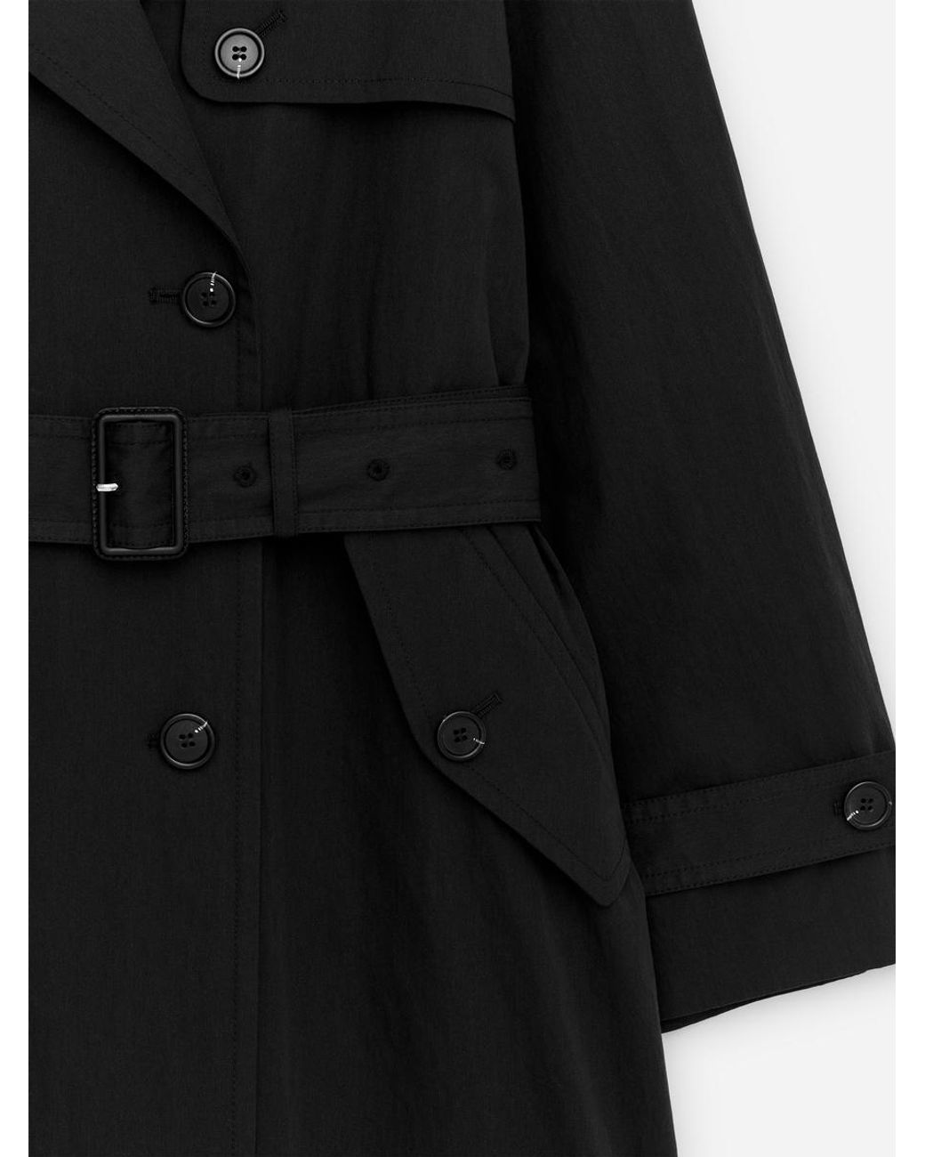 ARKET Black Oversized Trench Coat