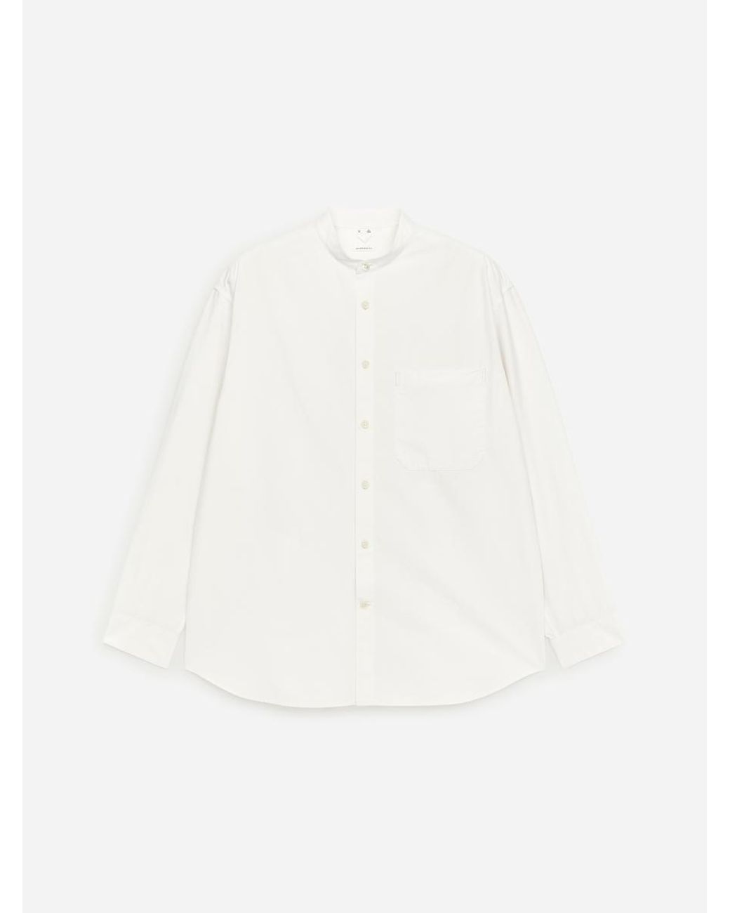 ARKET White Band-Collar Poplin Shirt for men