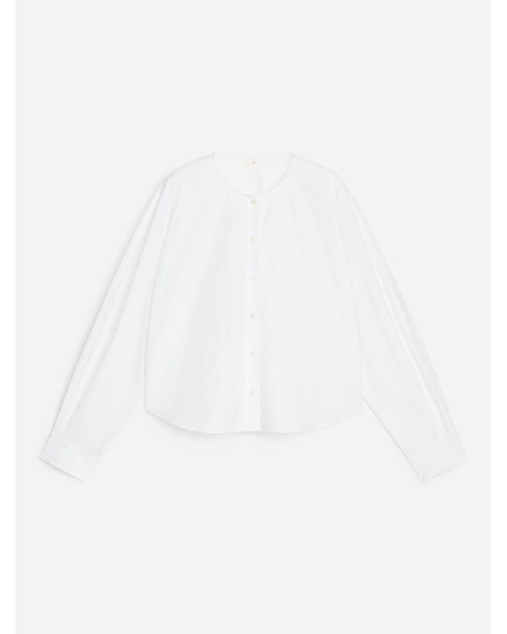 ARKET White Cotton Poplin Shirt