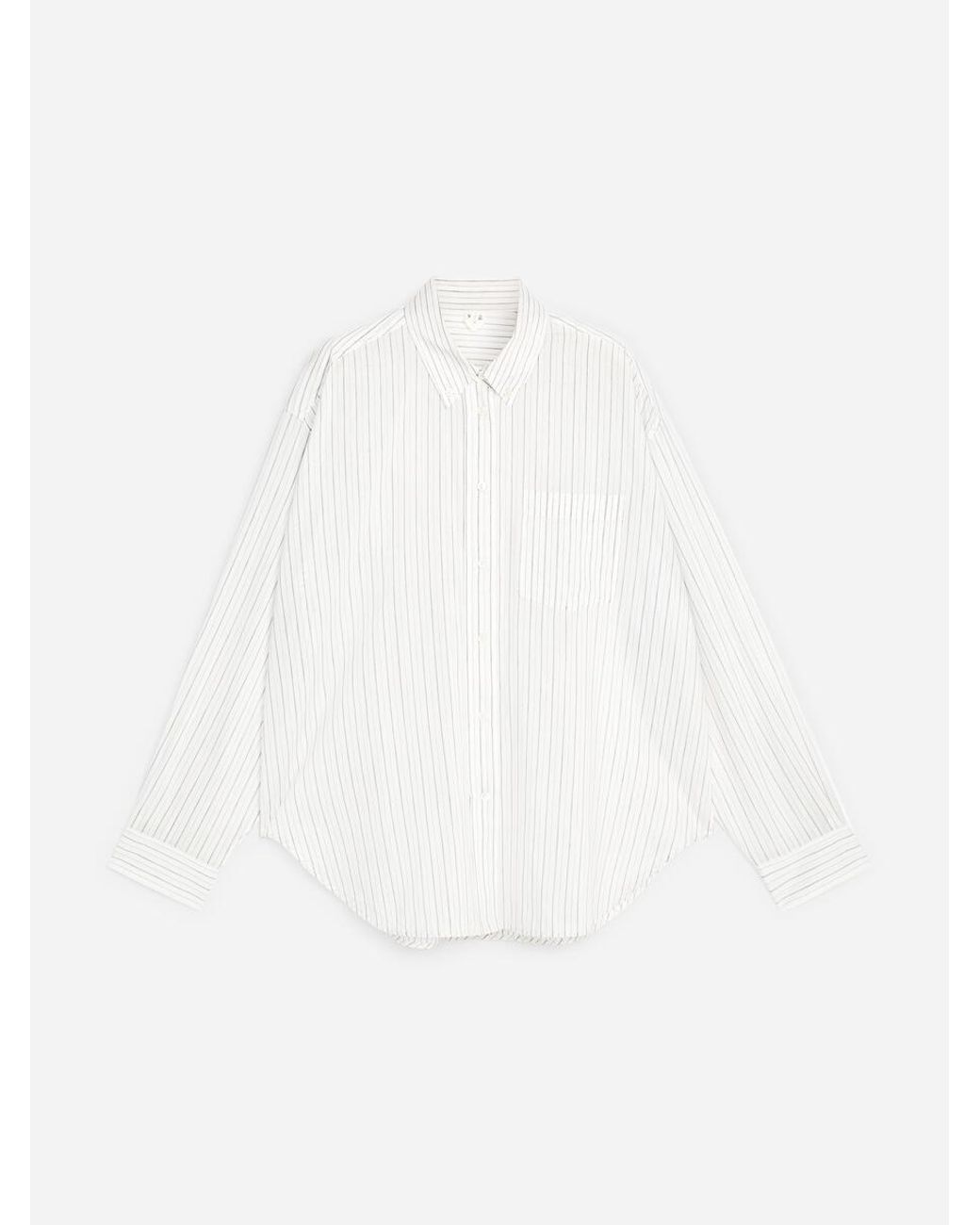 ARKET White Cotton-Silk Shirt