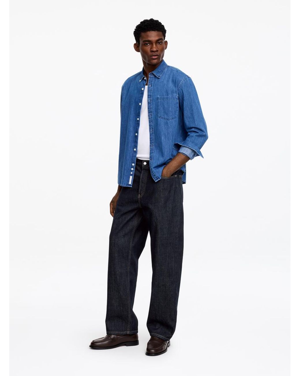 ARKET Blue Mist Wide Jeans for men