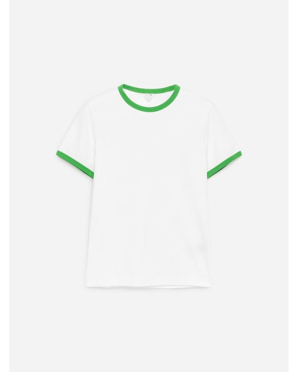 ARKET Green Contrast-Binding T-Shirt