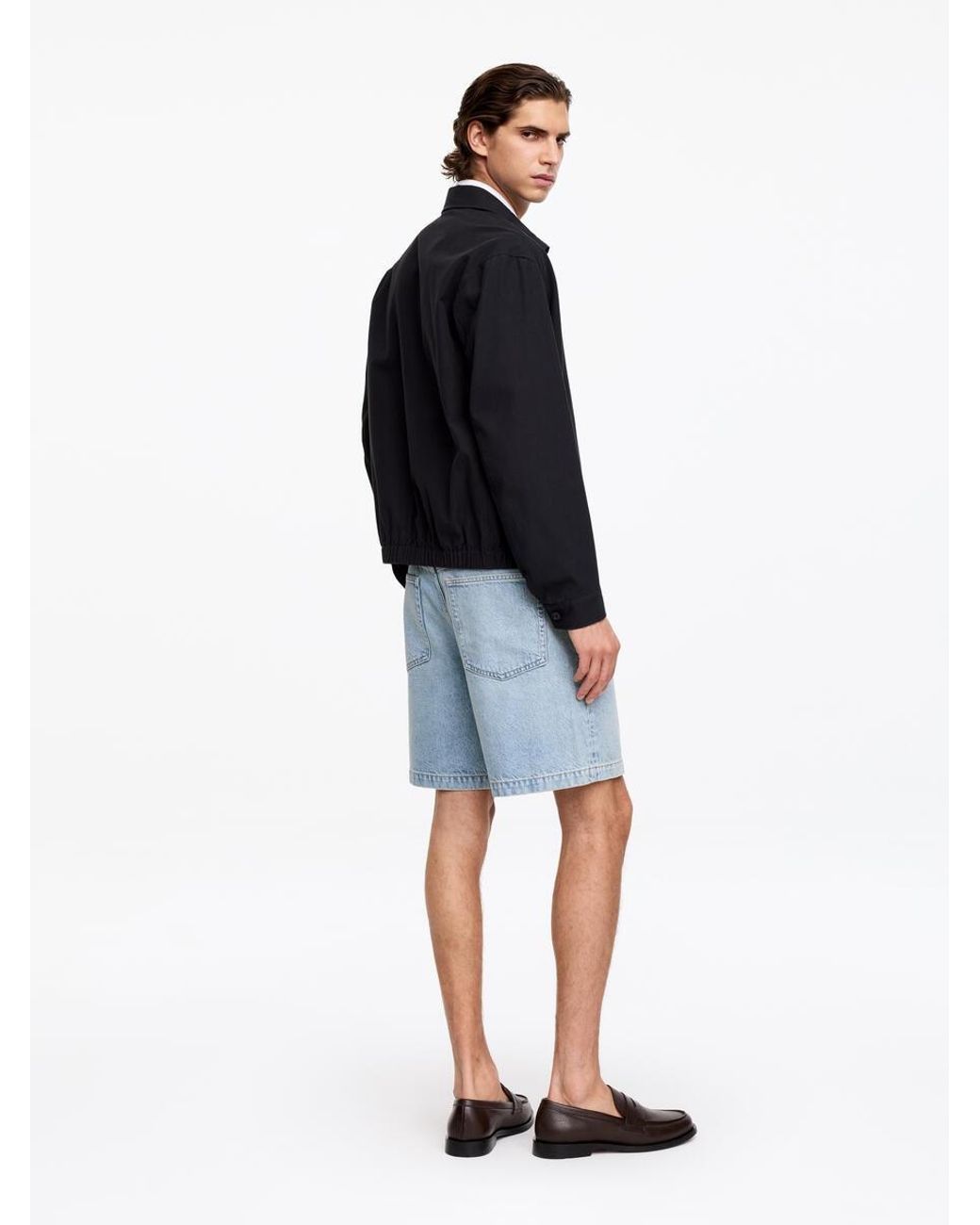 ARKET Blue Relaxed Denim Shorts for men