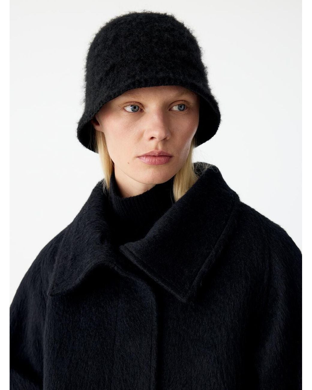 ARKET Black Bucket Hat