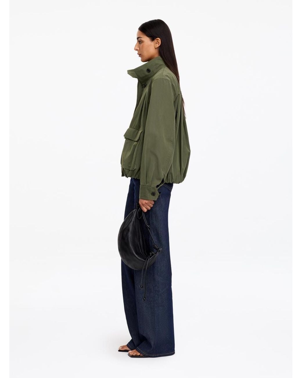 ARKET Green Blouson Jacket